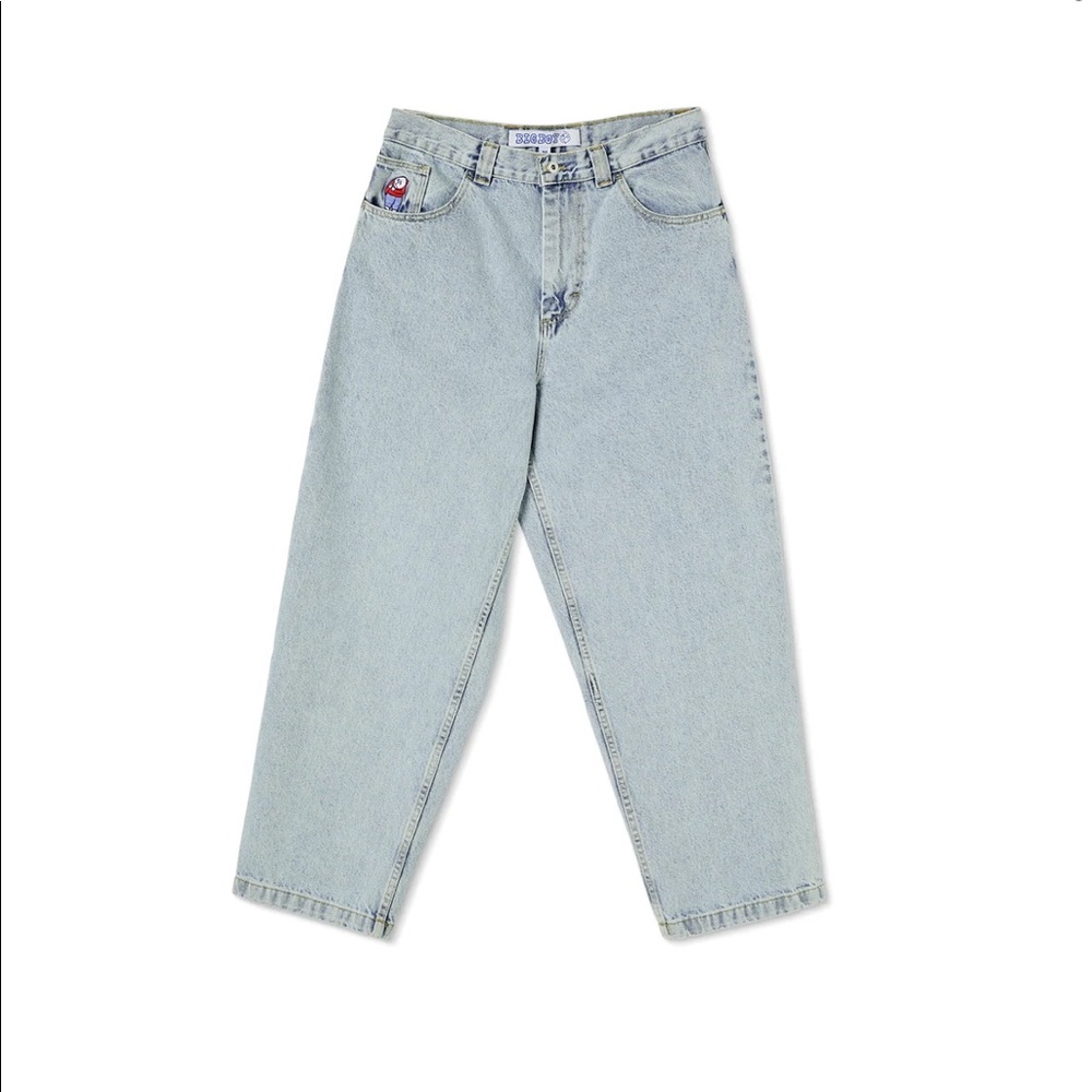 POLAR SKATE CO BIG BOY JEANS LIGHT BLUE (SMALL) (30-31)